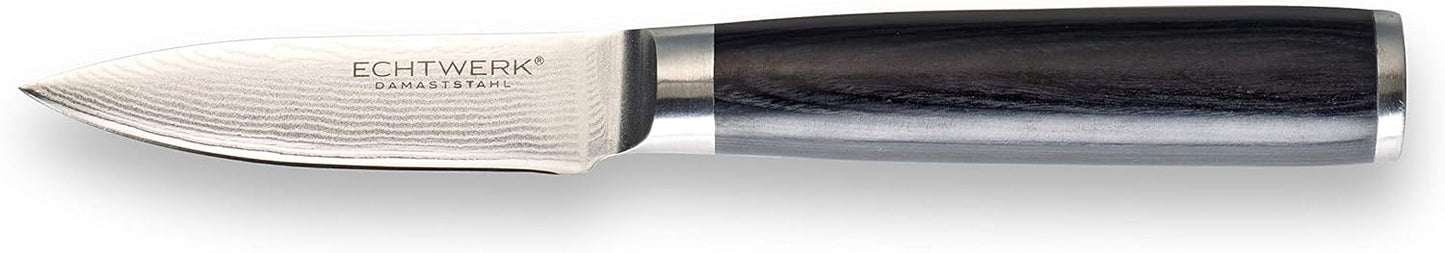 Santoku Messer Set, Dunkler Griff