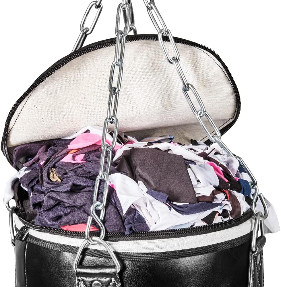 Boxsack mit Heavy Duty Stahlkette, 100 x 35 cm gefüllt