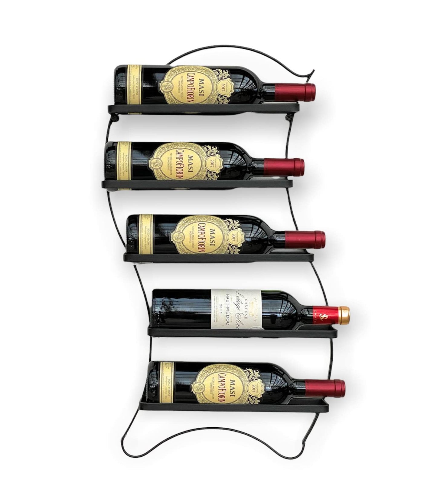 Weinregal Wandhalterung für 5 Flaschen
