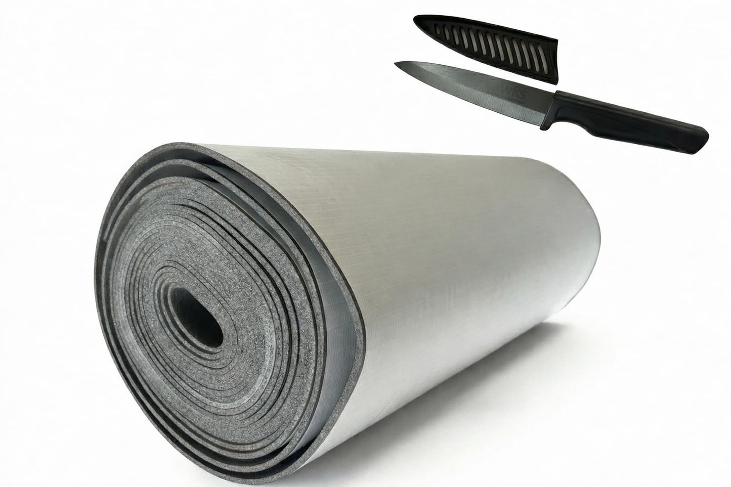 Selbstklebende Isoliermatte, Schwarz 6mm - 15qm