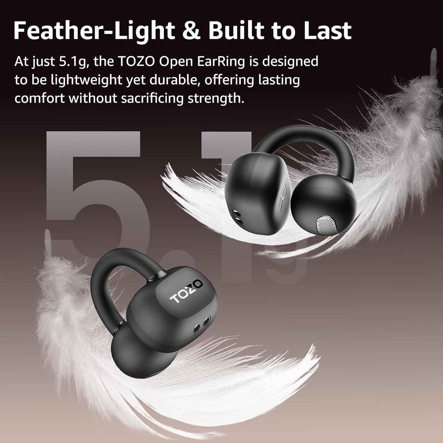 Kabellose Bluetooth 5.4-Kopfhörer mit personalisierbarem EQs, Dunkel Schwarz