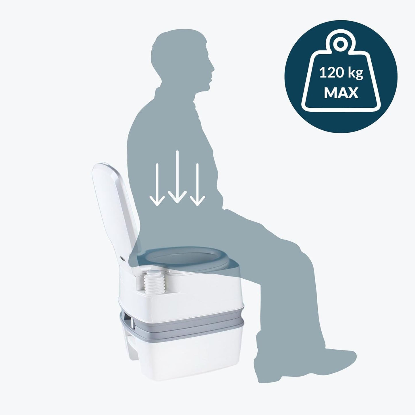 Tragbare Campingtoilette Porta Potti 165, Porta Potti 165 Single