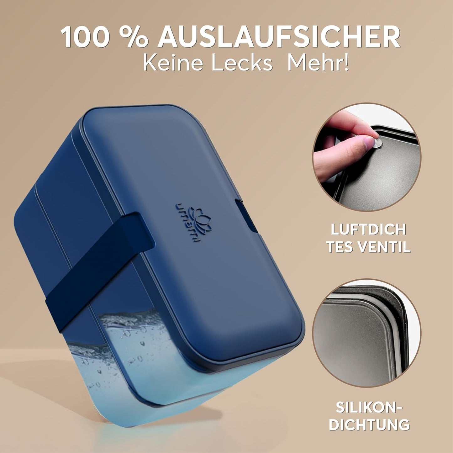 Bento Box, Mitternachtsblau L - 1500 ml
