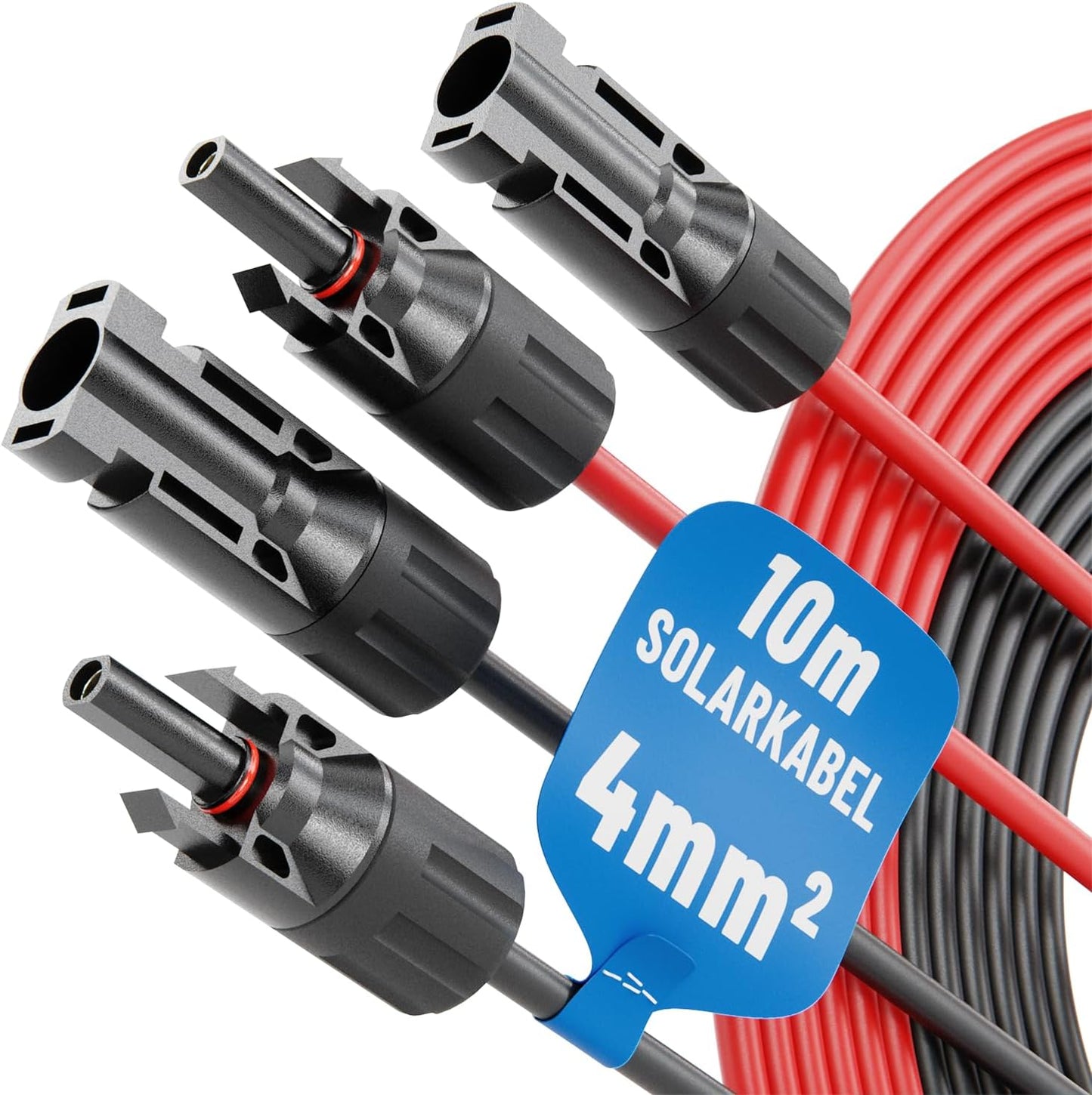 Solarkabel Set, 2 Kabel 10 Meter