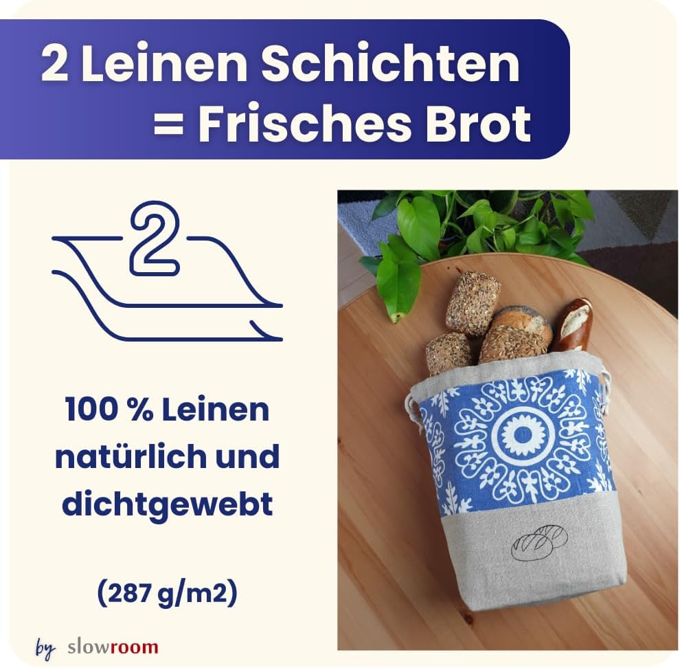 Brotbeutel, 2 in 1 Azur