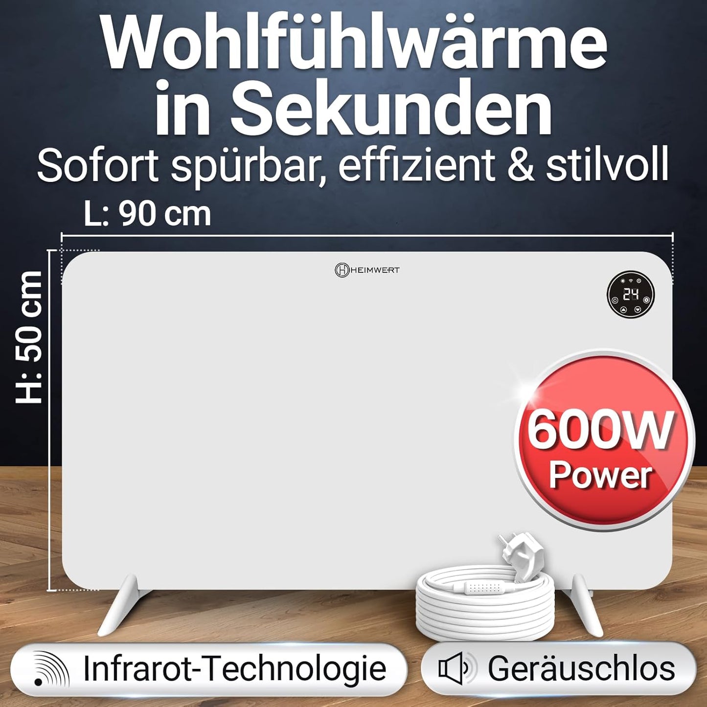 Infrarot Wandheizung, Watt 600