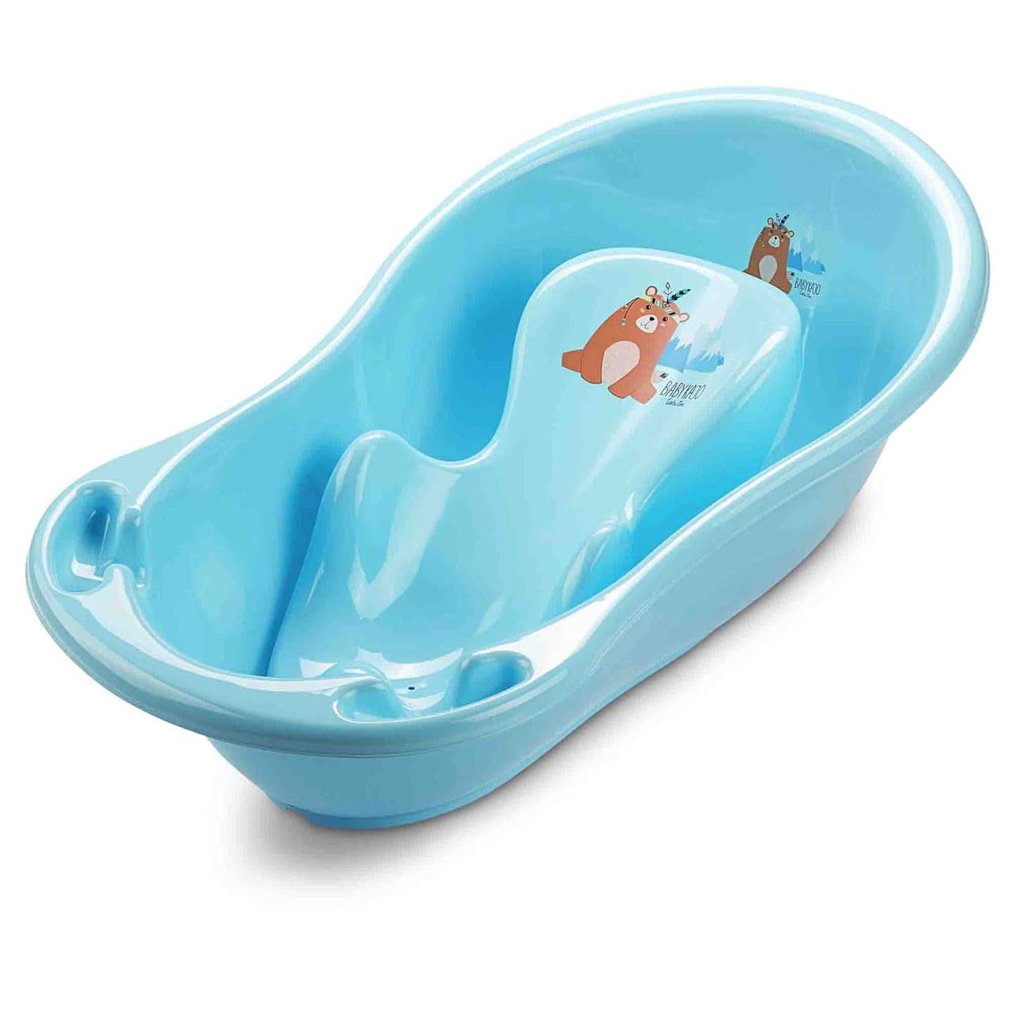 Babypflegeset-Starterset mit Badewanne und Handtuch, Bärchen Blau 3 - Set