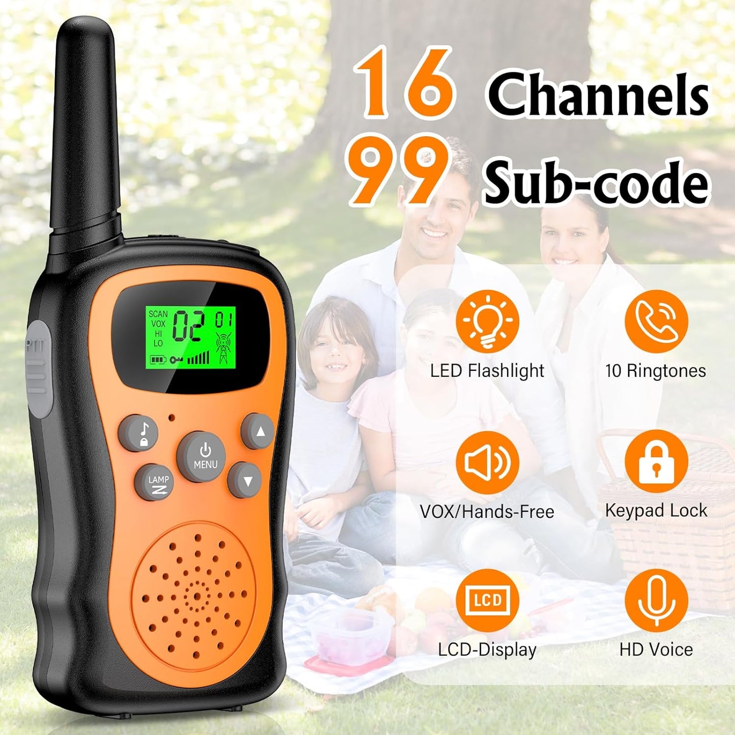 2er-Set Walkie-Talkie für Kinder