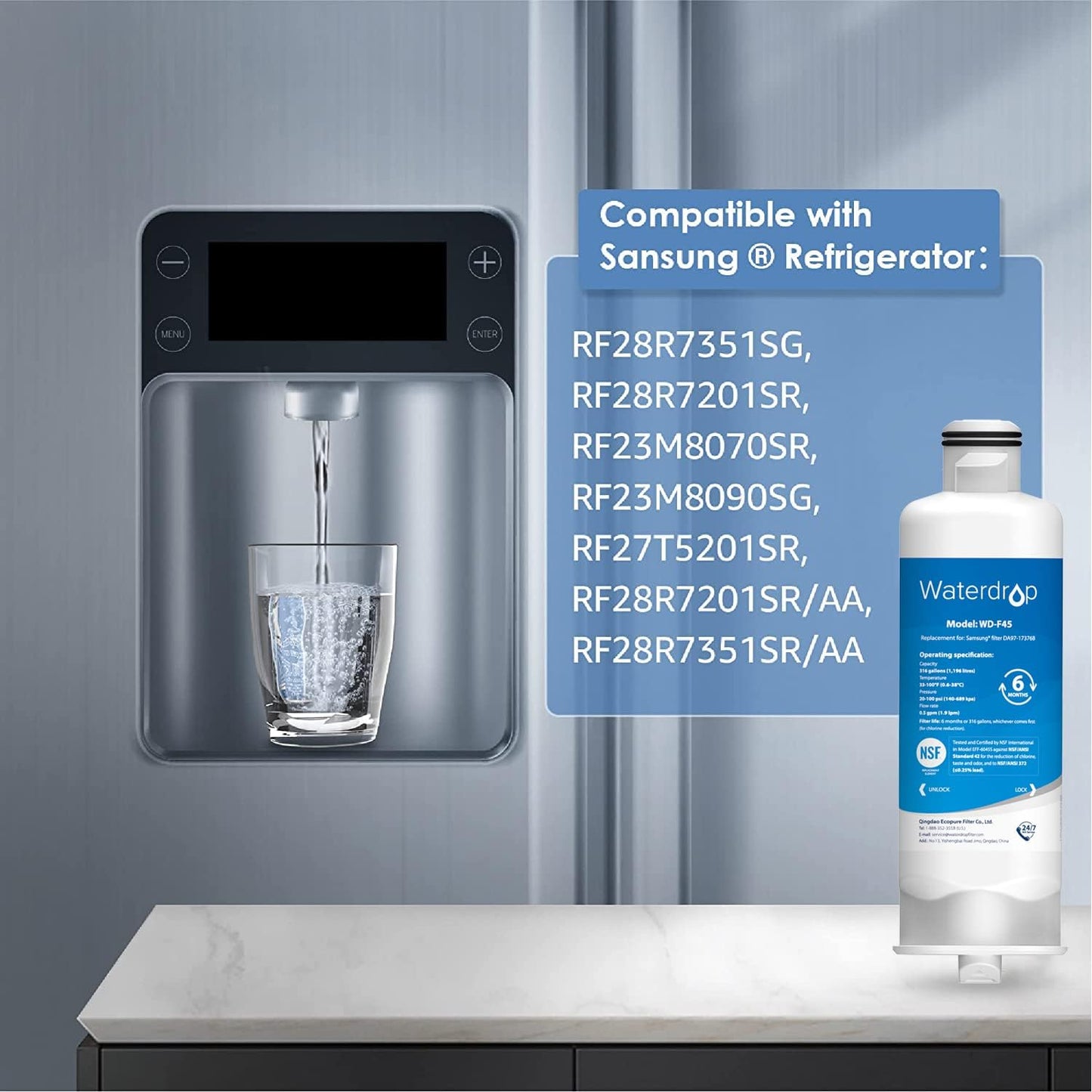 3er-Pack Kühlschrank Wasserfilter, 3er-Pack