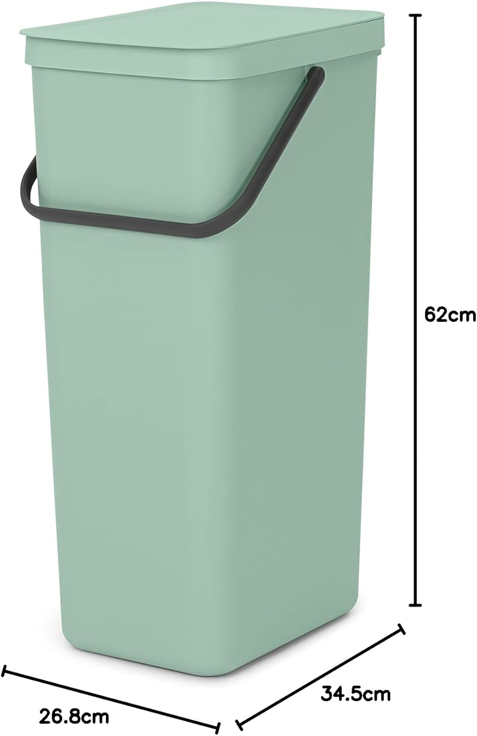 Sort & Go Abfallbehälter, Jade Green 40 Liter