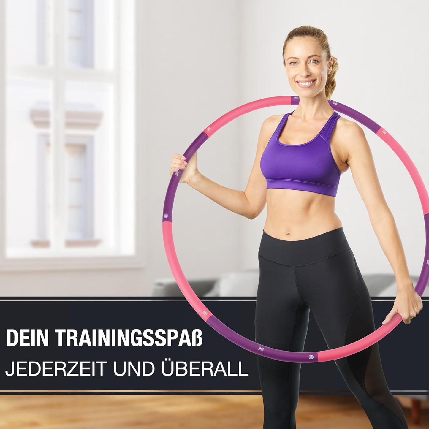 Hula Hoop Fitnessreifen für Erwachsene, Violett