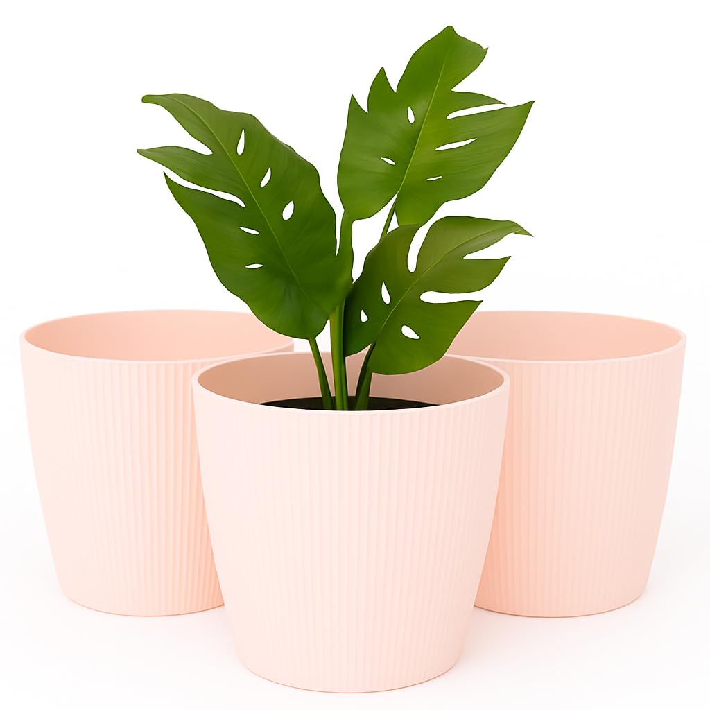 Blumentopf Set, Ø 18 cm (7.08 inch) Hellbeige