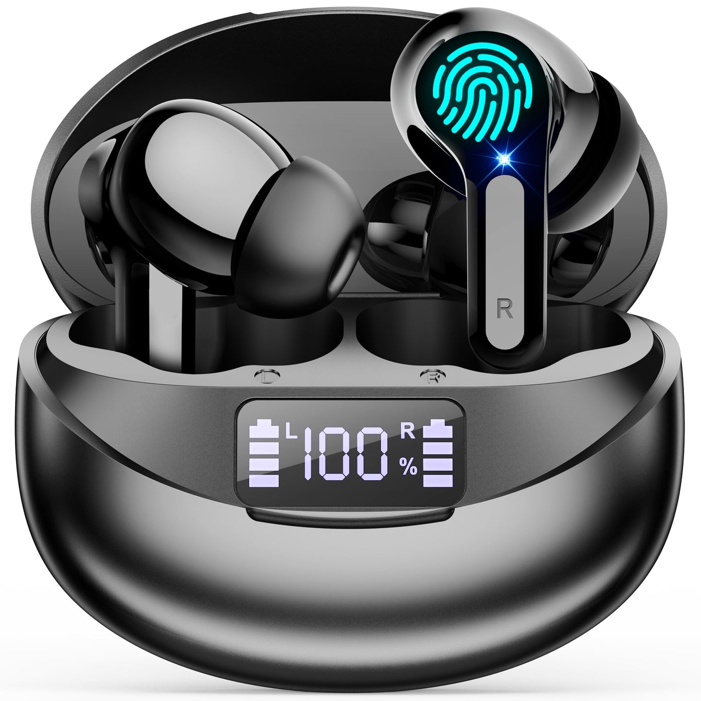 i17 In-Ear Kopfhörer mit Noise Cancelling, Schwarz