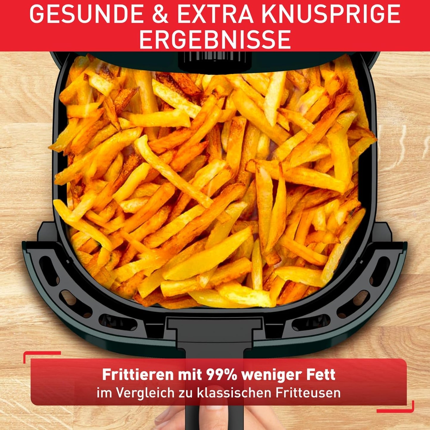 Easy Fry Essential Heissluftfritteuse, 3,5 L – Manuell mit Timerfunktion / Forest