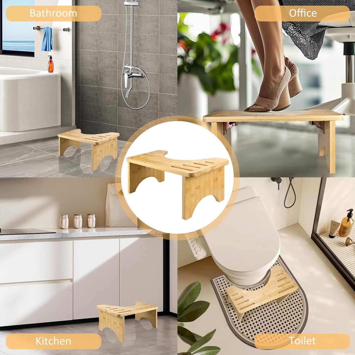 Klappbarer Toilettenhocker