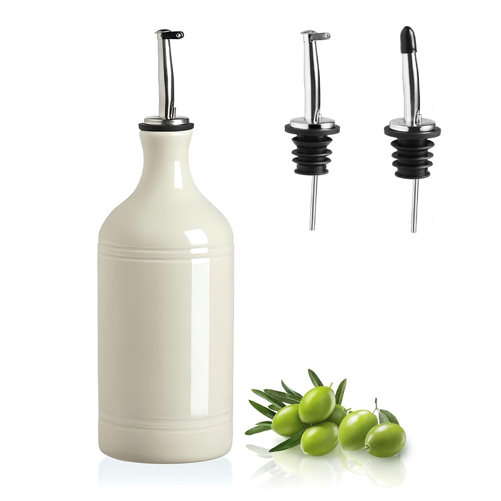 Spenderflasche für Olivenöl, 460ml, Beige 460 ml