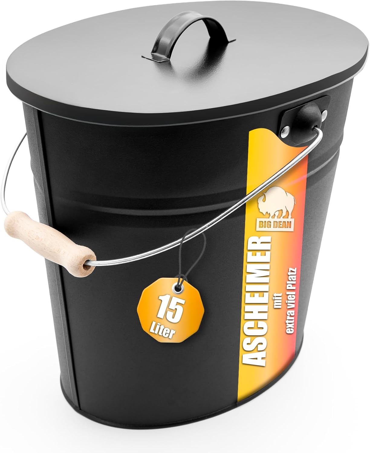 Ascheeimer mit Deckel