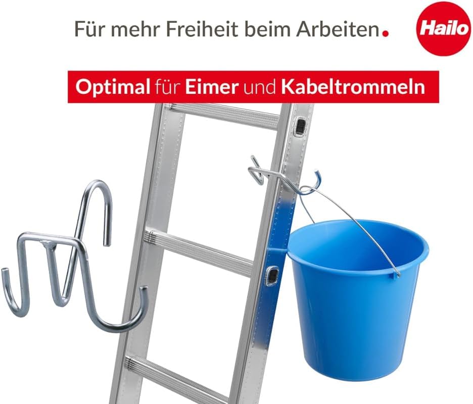 SafetyLine Eimerhaken für Sprossenleitern, 2er-Set