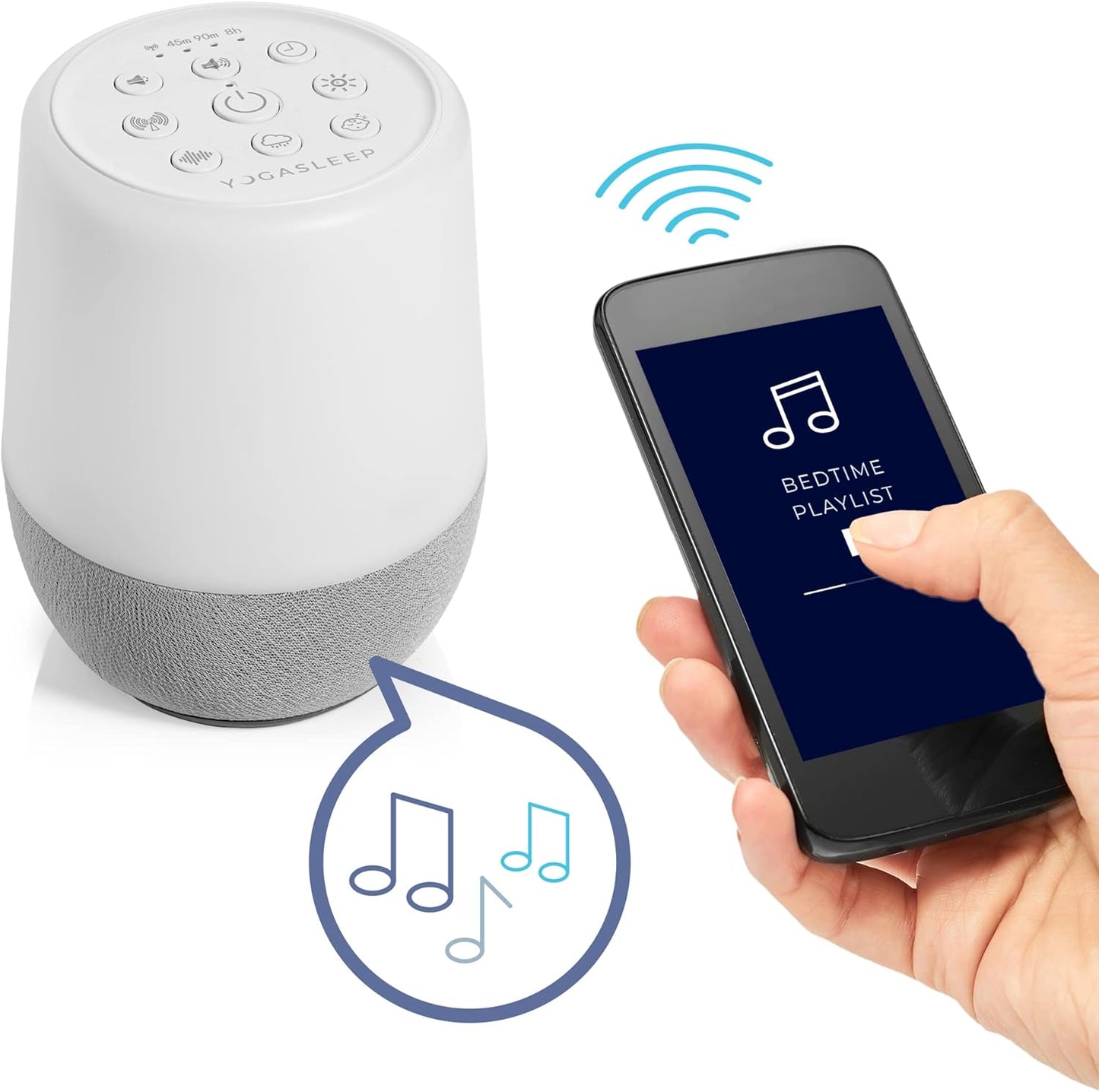 Duet White Noise Maschine mit Nachtlicht & Lautsprecher