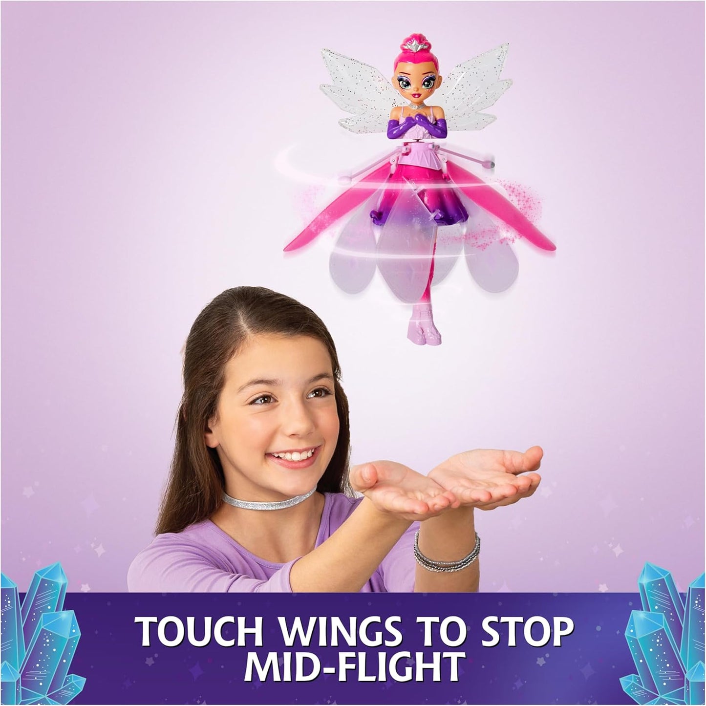 Crystal Flyers Magische Flugdoll mit Kristallflügeln