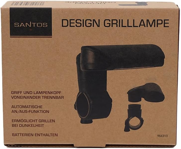 Grilllampe mit abnehmbarem Lampenkopf, Design-Grillampe
