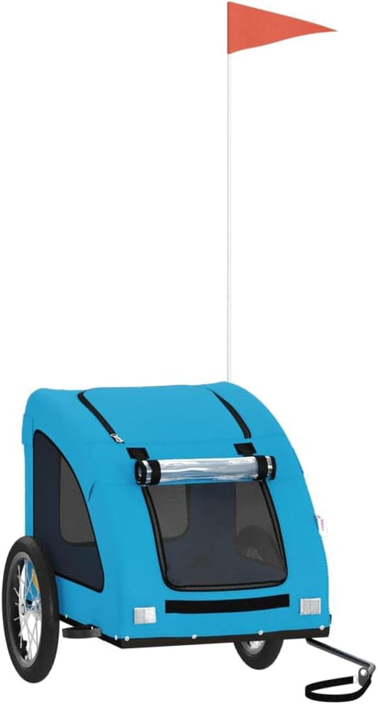 Fahrradanhänger Merill für Hunde, 125 x 63 x 66 cm Blau