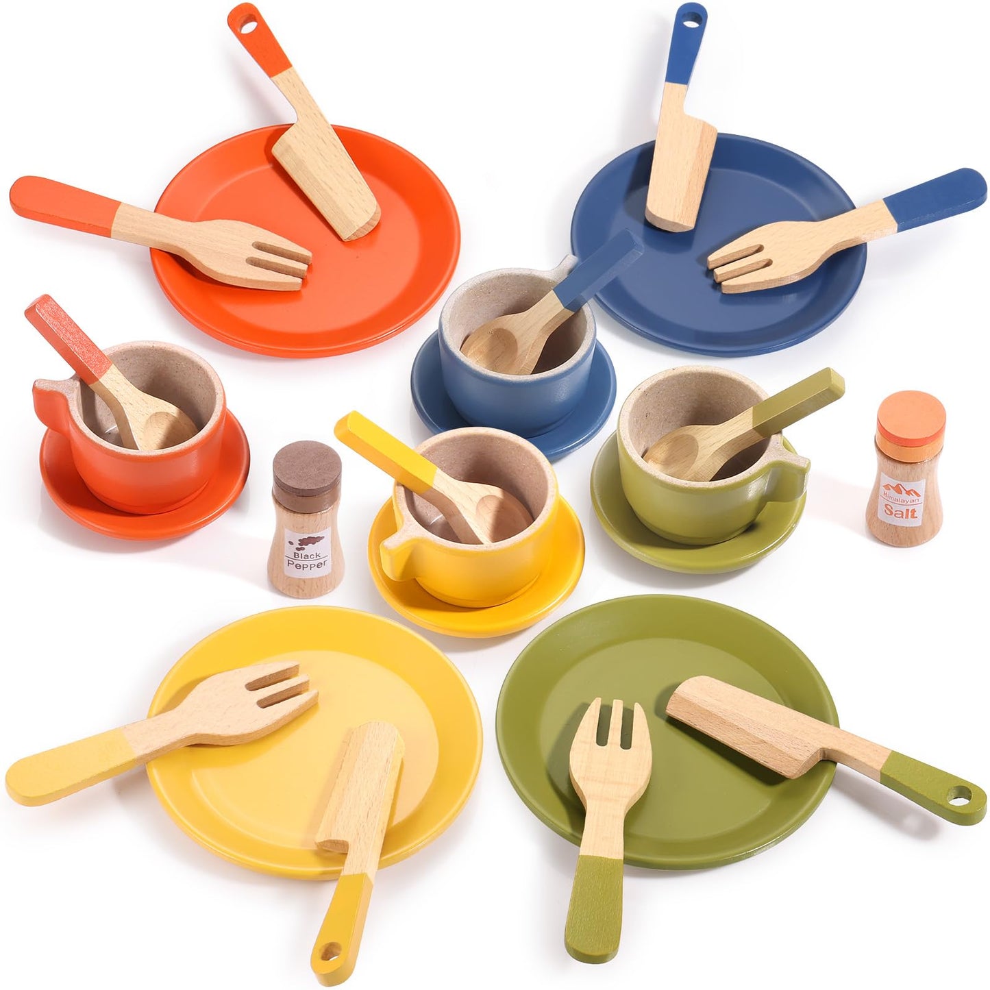 Holz-Küchenzubehör-Set für Kinderküche, 1_helle Farbe