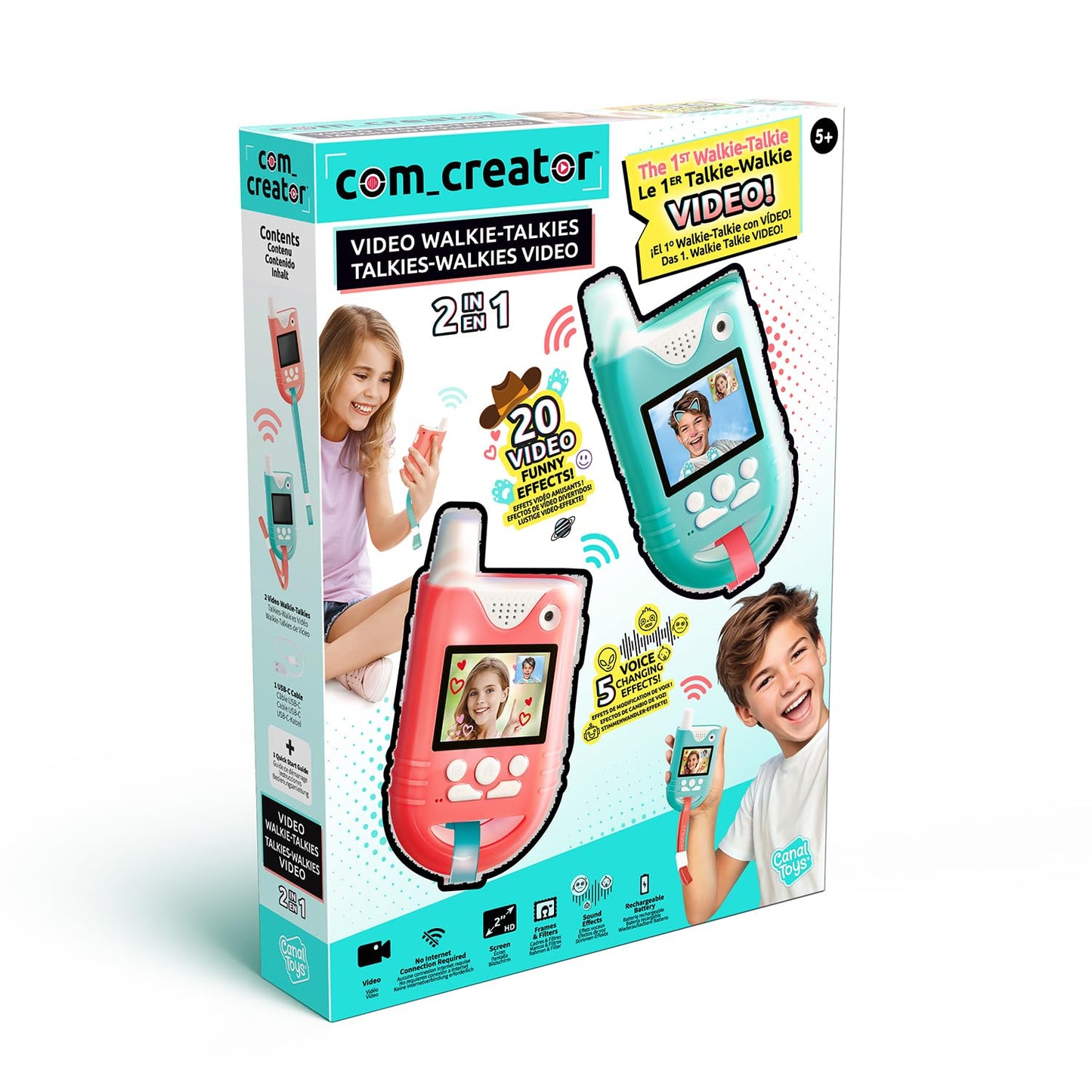 2-in-1 Video Walkie-Talkie Set mit Kamera & Filter
