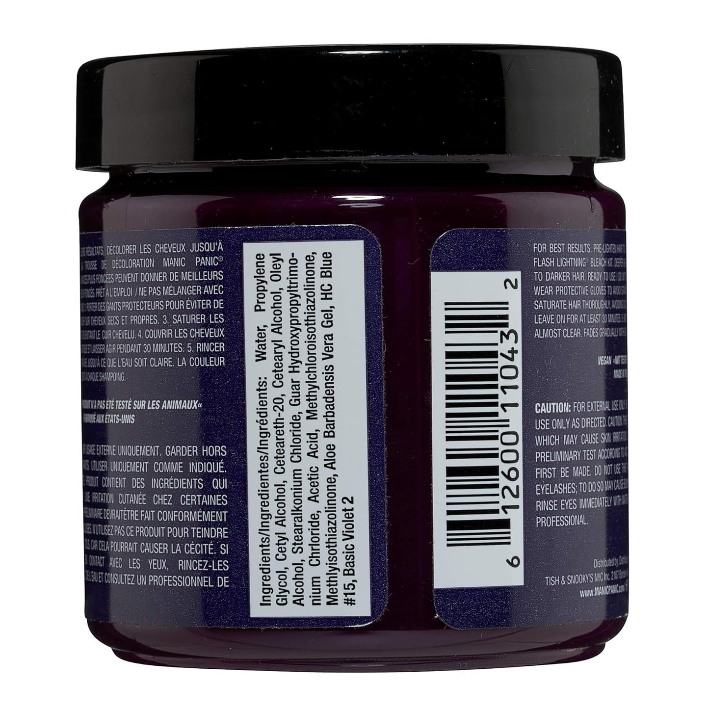 Cream Formula Semi-Permanent Hair Color, Violet Night 118 ml (1er Pack)