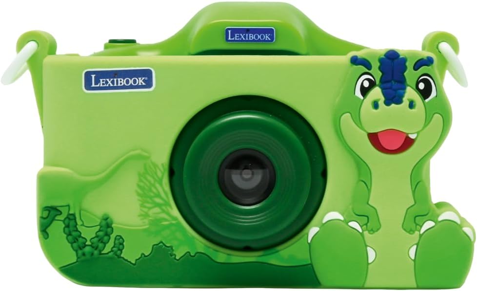 4-in-1 Kinderkamera Dinosaurier DJ078DINO mit Schutz & MP3-Funktion, Dinosaurier
