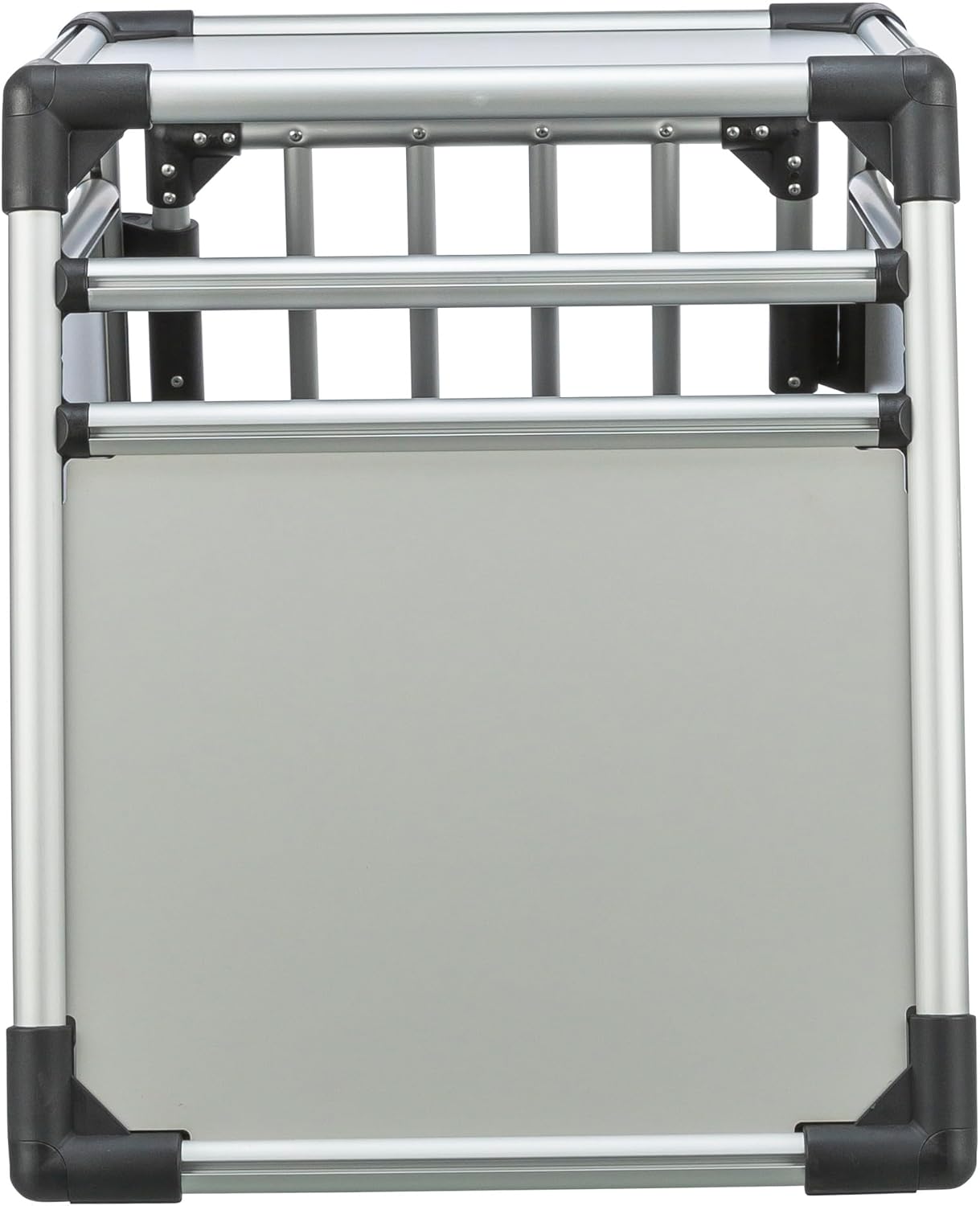 Hunde-Transportbox, L 78 x B 55 x H 62 cm, silber, Einzel-Box