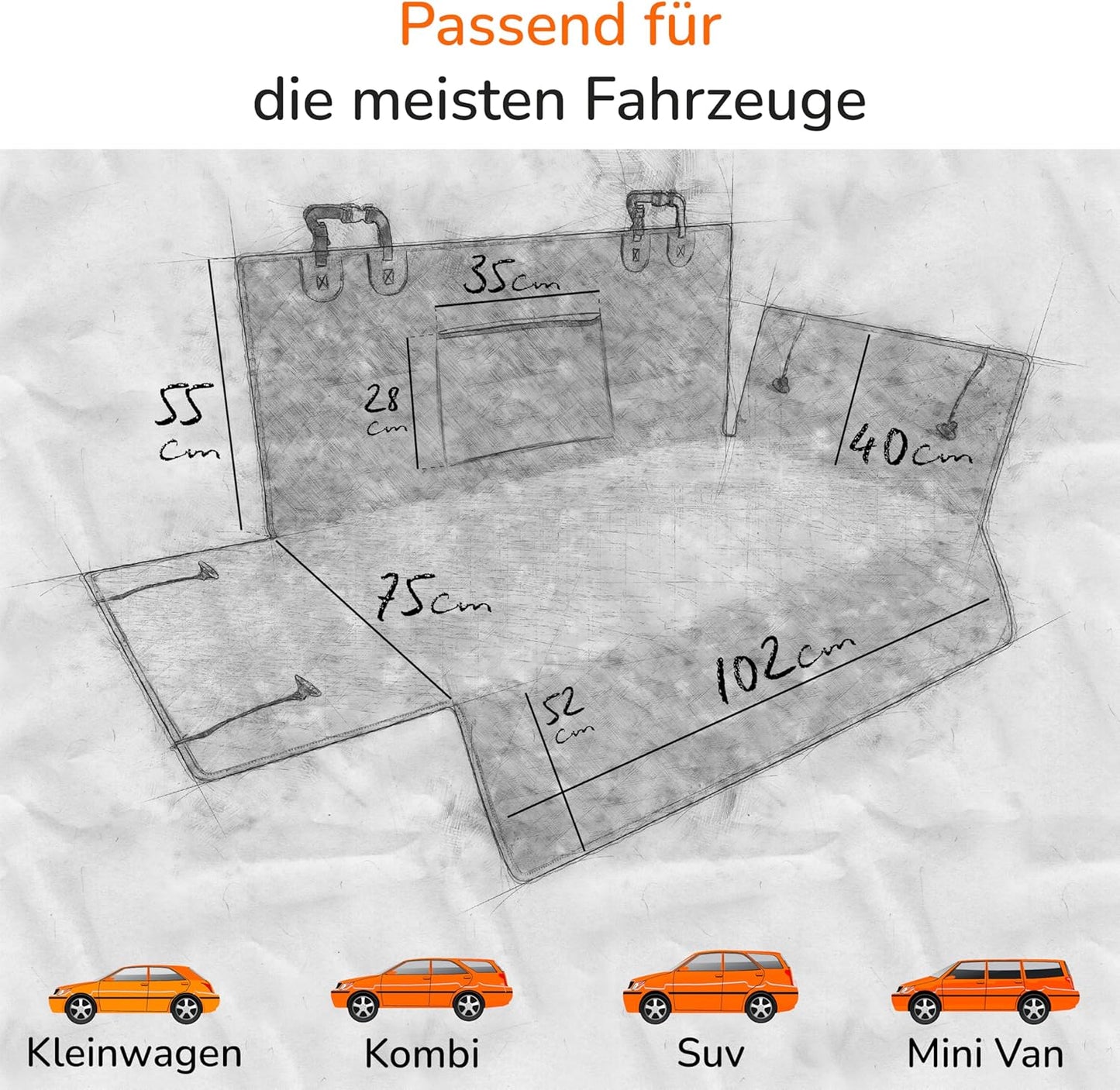 Kofferraumschutz mit Ladekantenschutz, Kofferraumschutz