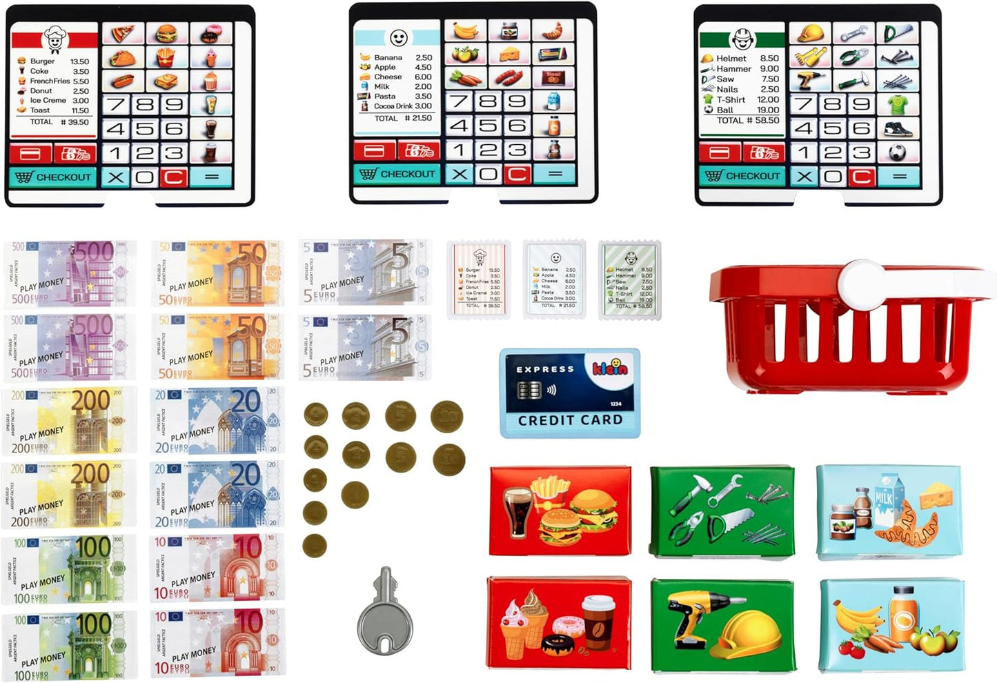 Selbstbedienungskasse mit Scanner & Spielgeld-Set