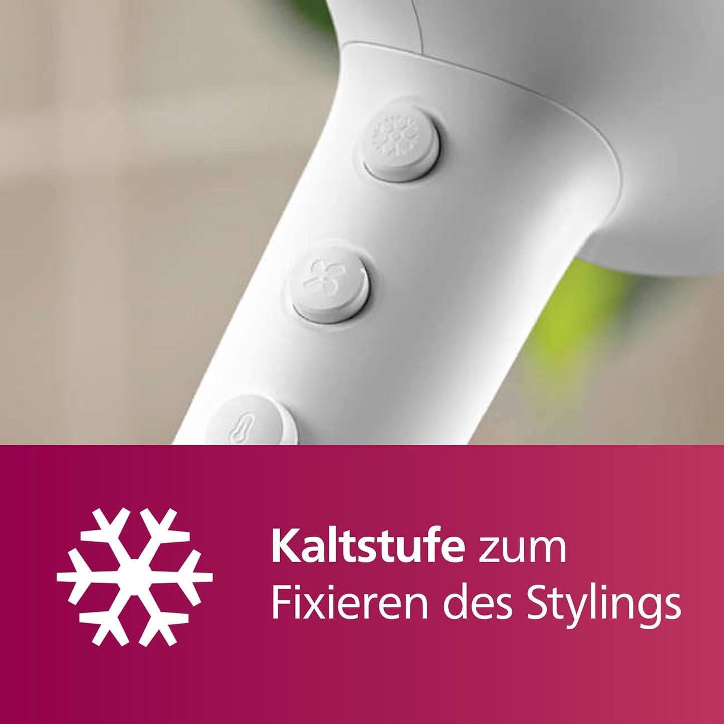 Haartrockner BHD500/20 mit ThermoShield und Ionisierung, BHD500/20 Weiss Metallic