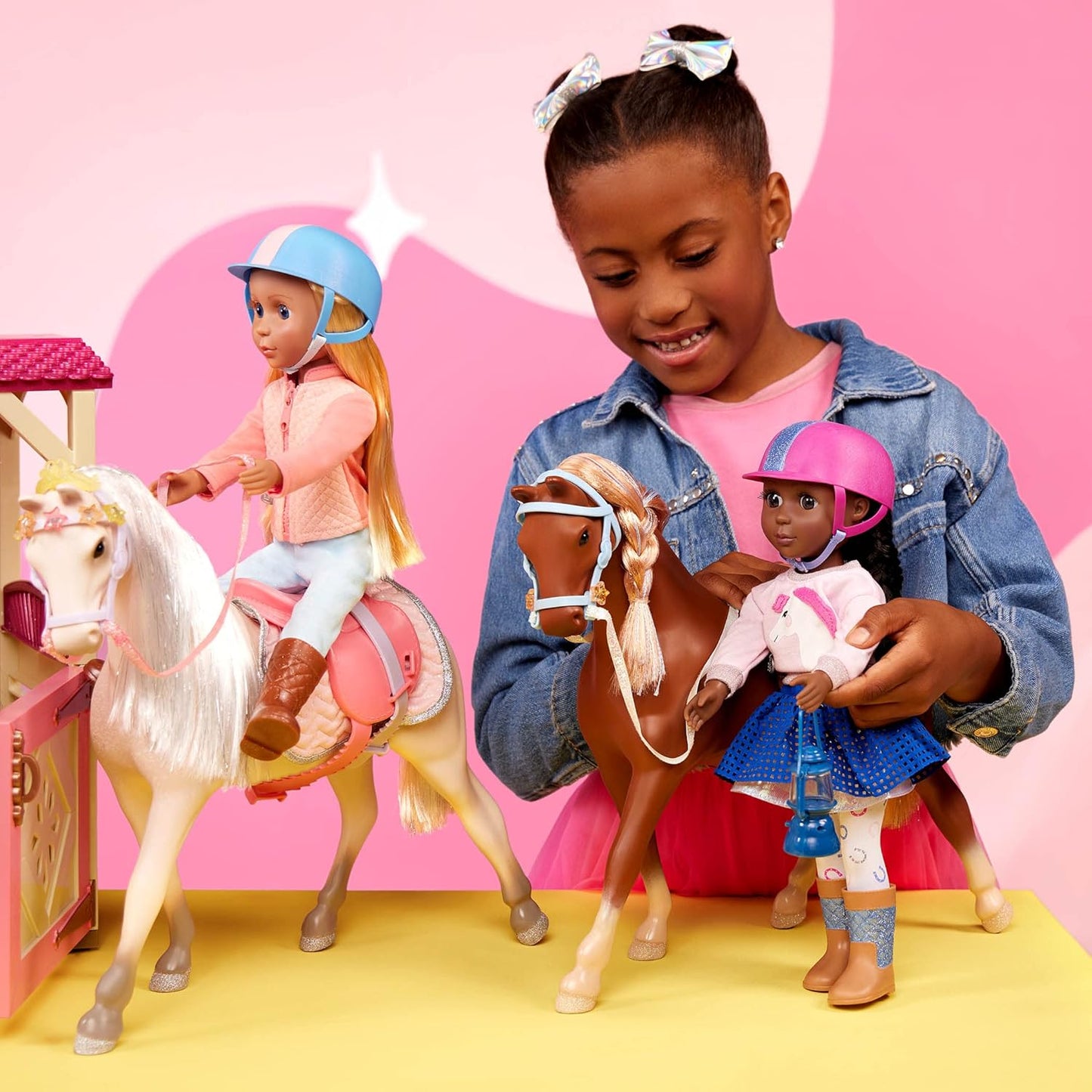 Sternenlicht Spielzeugpferd mit Tiara für Puppen, Starlight