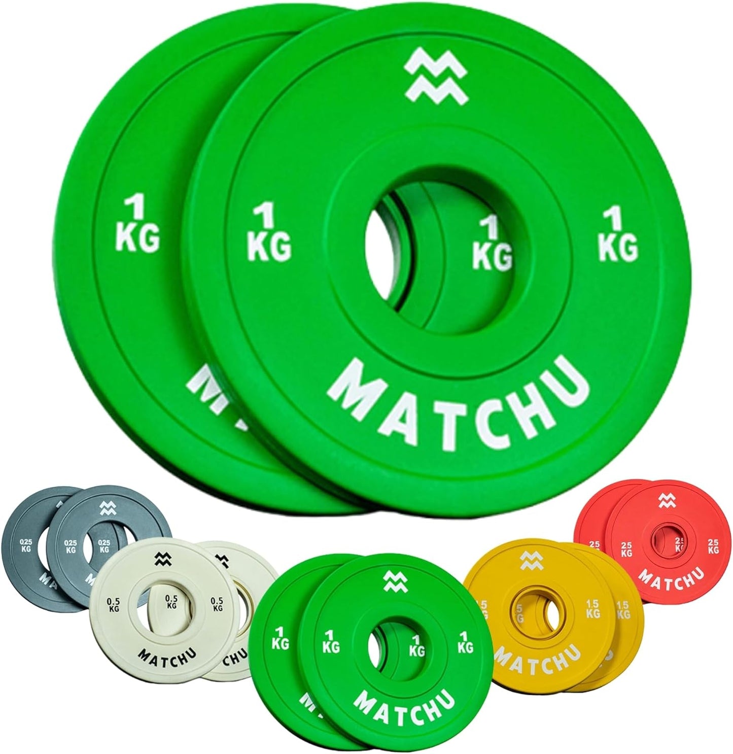 Fractional Plates - Mini Hantelscheiben (2 Stück), Grün - 1 KG
