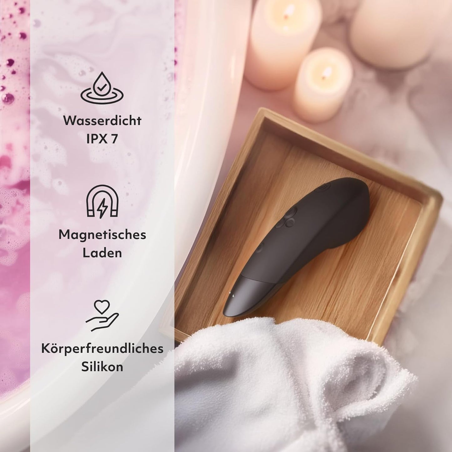 Enhance 2 in 1 Klitoris-Stimulator, Schwarz
