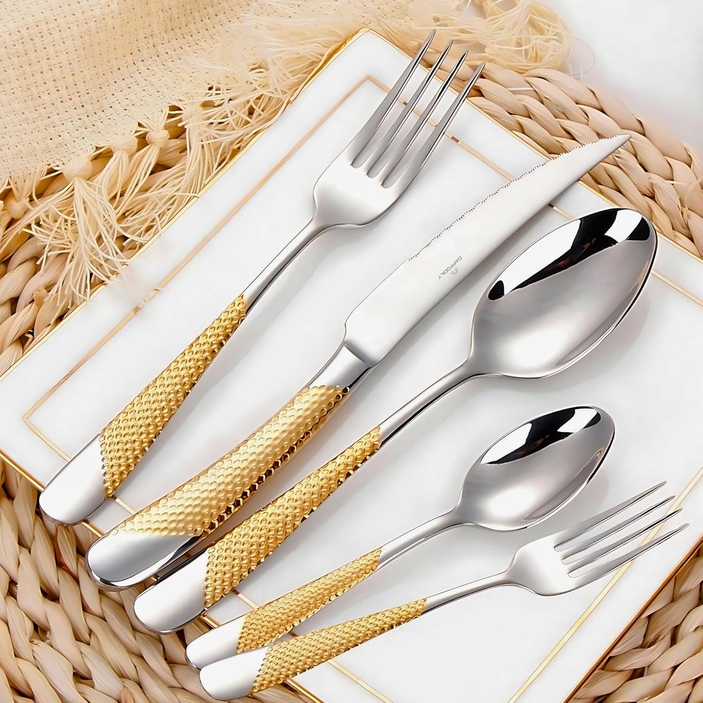 20-teiliges Besteck-Set (Spiegel-Finish), Signature - Gold - 20 Stk 20 Pcs - SET