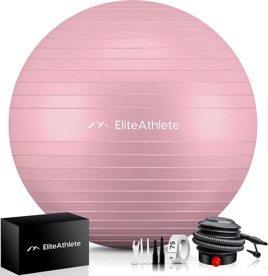 Ergonomischer Gymnastikball für Fitness und Schwangerschaft, Apricot Peach 65cm
