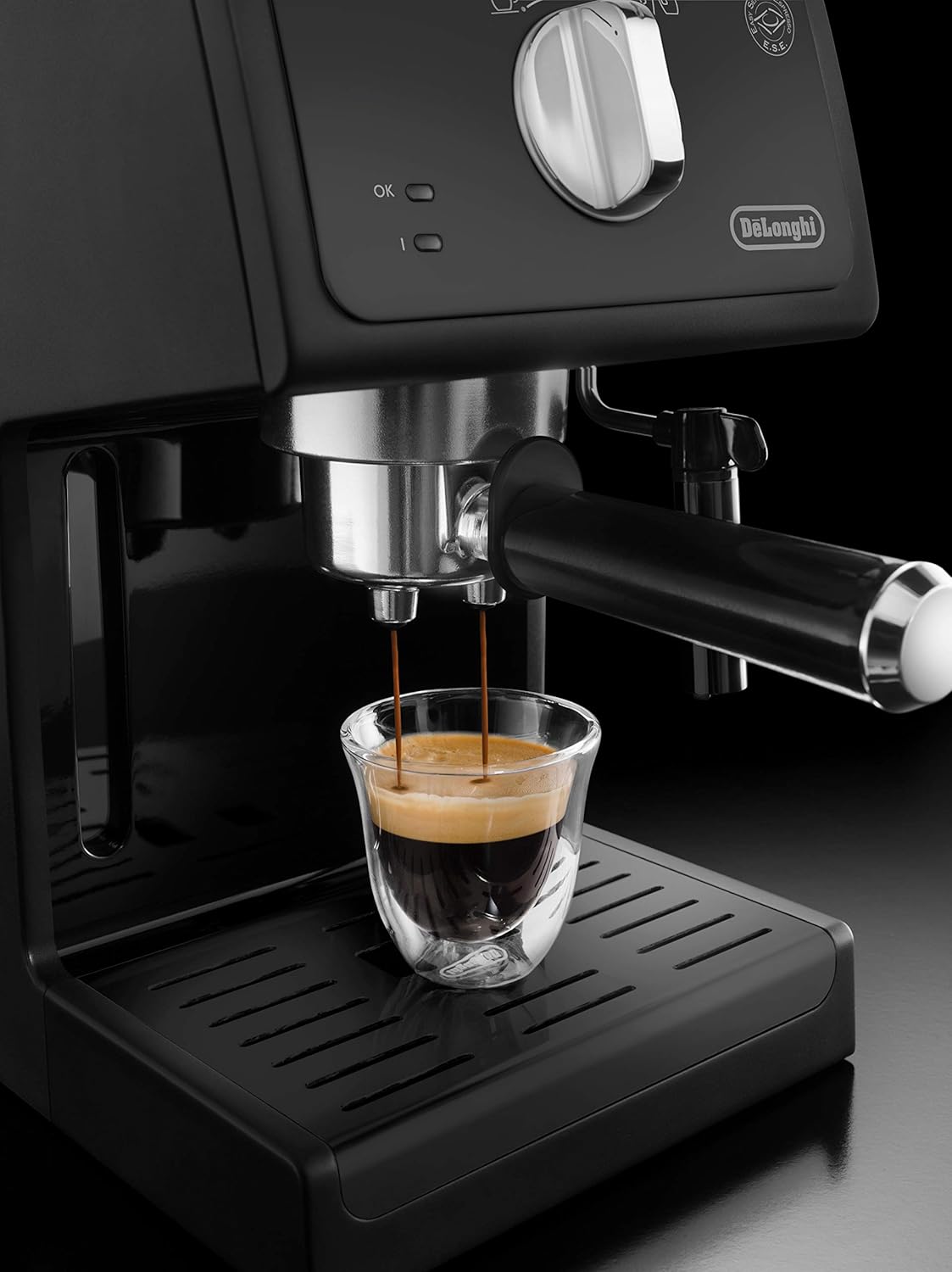 Espressomaschine ECP 31.21 mit Siebträger und Milchschaumdüse, Espressomaschine