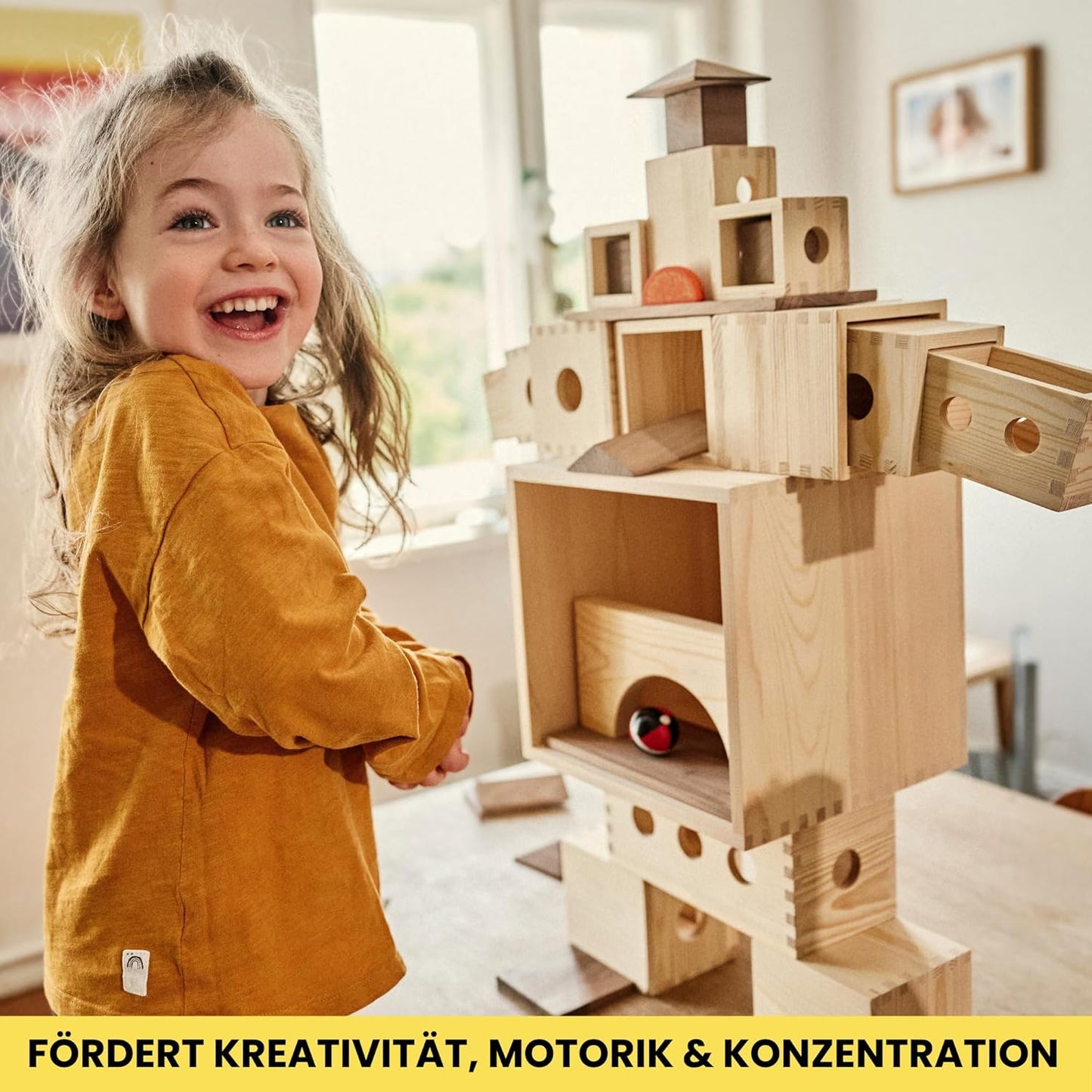 36-teiliges Holzbausteine-Set