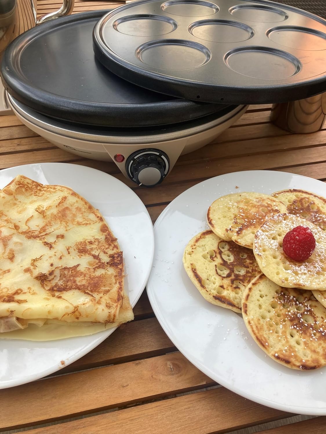 Crêpe-Pfannkuchen-Pfanne, Hellbraun