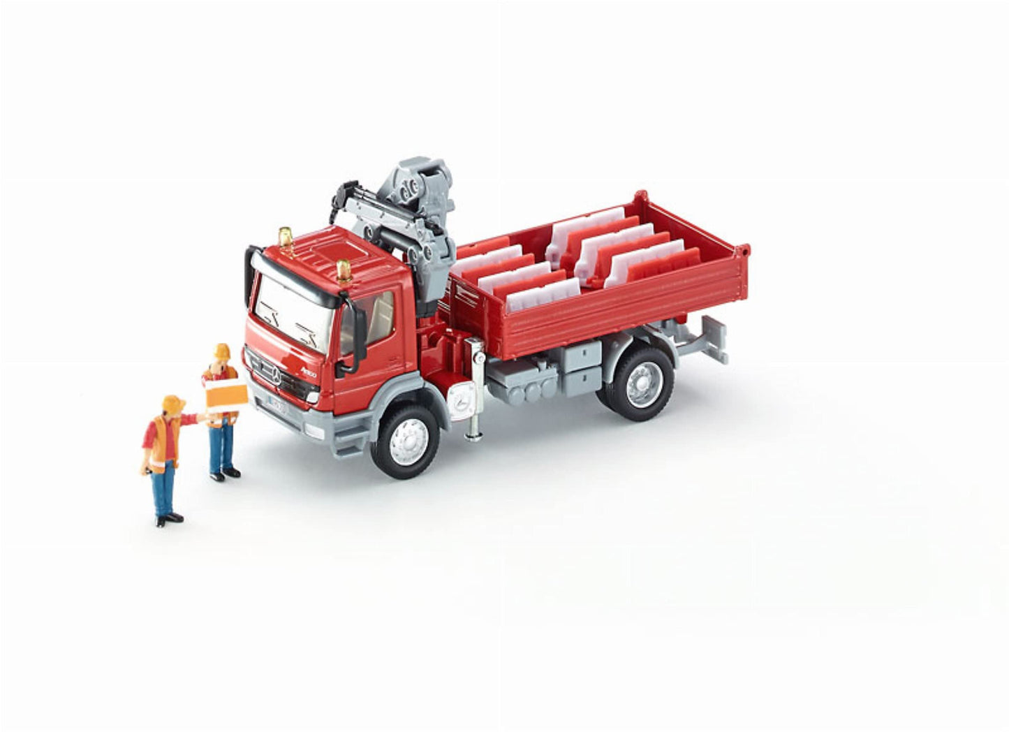 SUPER Mercedes Atego mit Kran, Modellfahrzeug, LKW mit Ladefläche + Kran