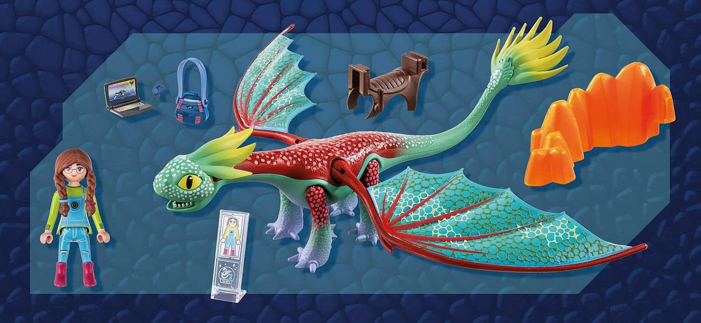 71083 Dragons: The Nine Realms - Feathers & Alex, Konstruktionsspielzeug, Einzeln