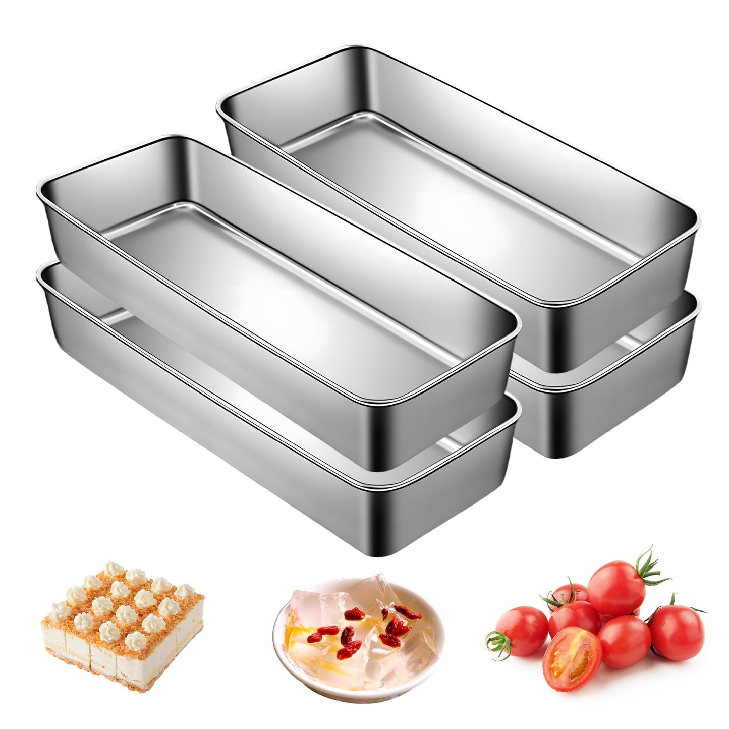 4er-Set Brotbackform