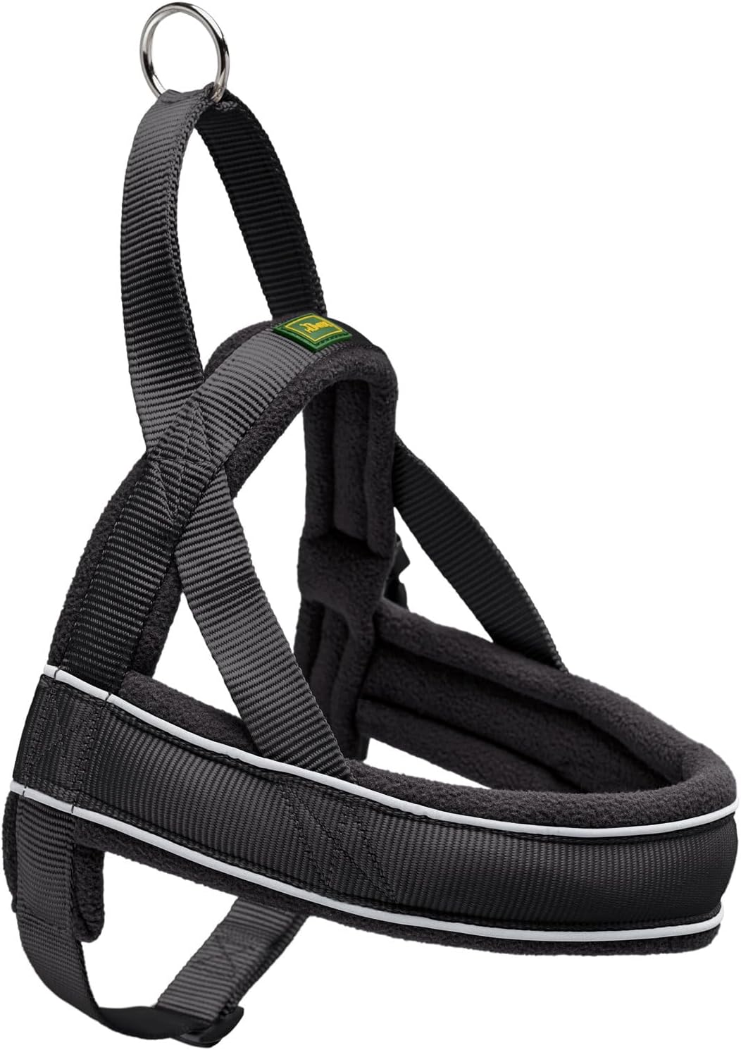 Harnas Norweger Racing Nylon Zwart / Zwart, 60-75 cm schwarz