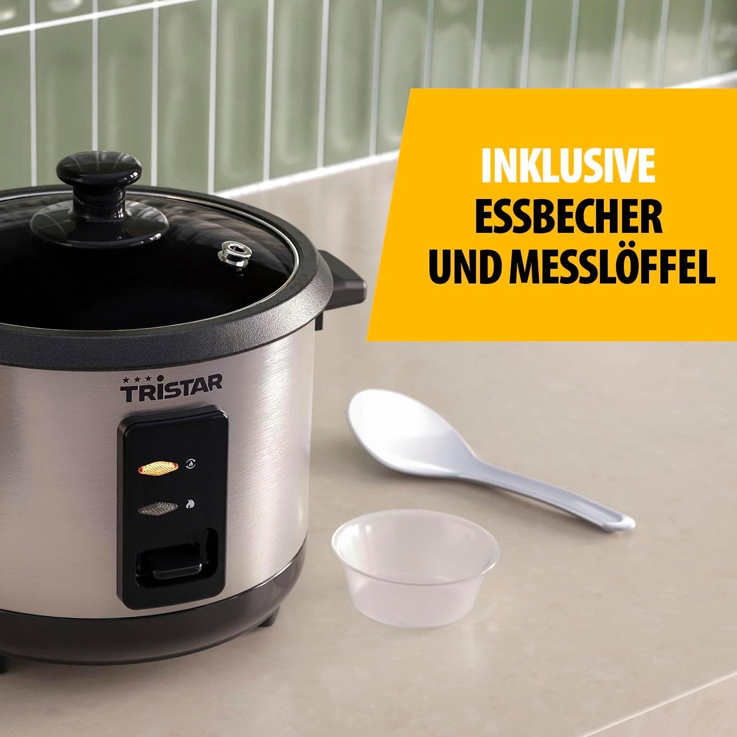 Reiskocher mit Dampfeinsatz und Warmhaltefunktion, Neue version 1L