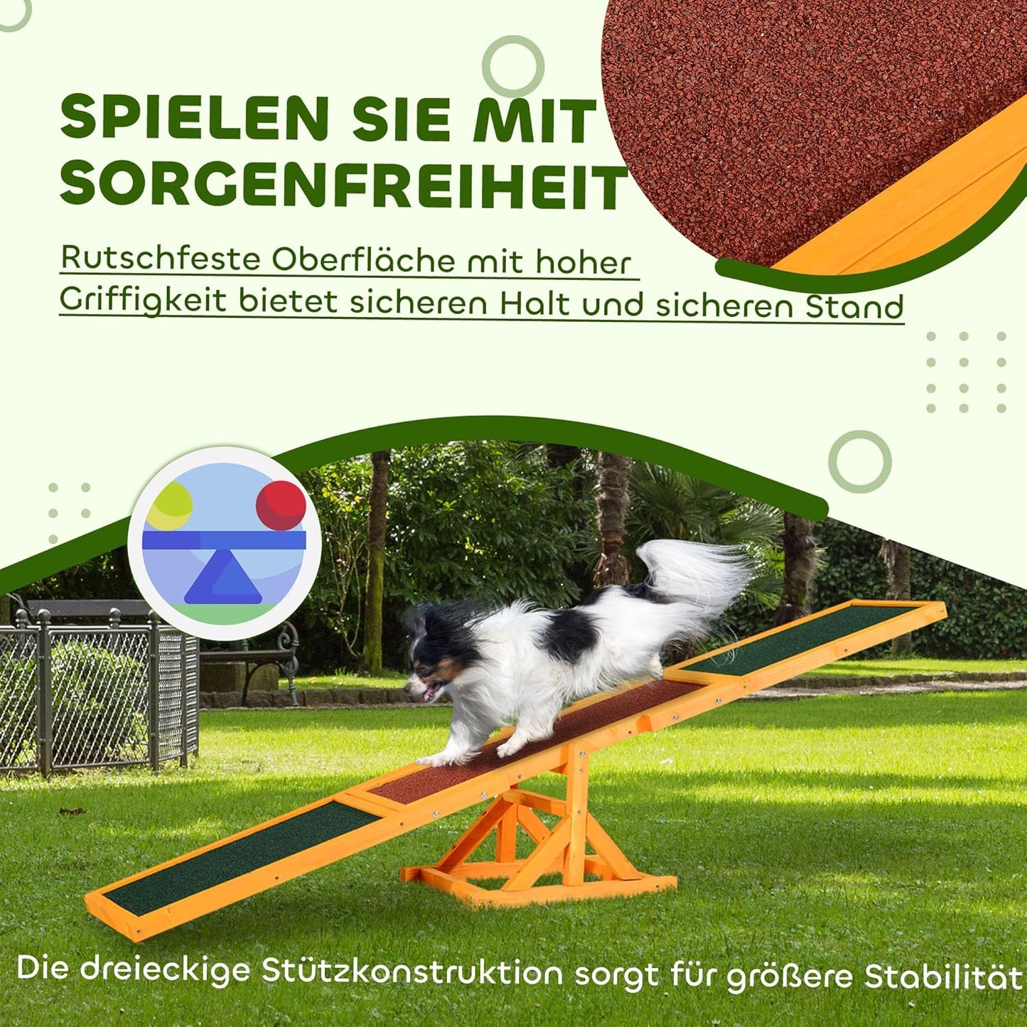 Hundewippe für Einsteiger, Naturholz