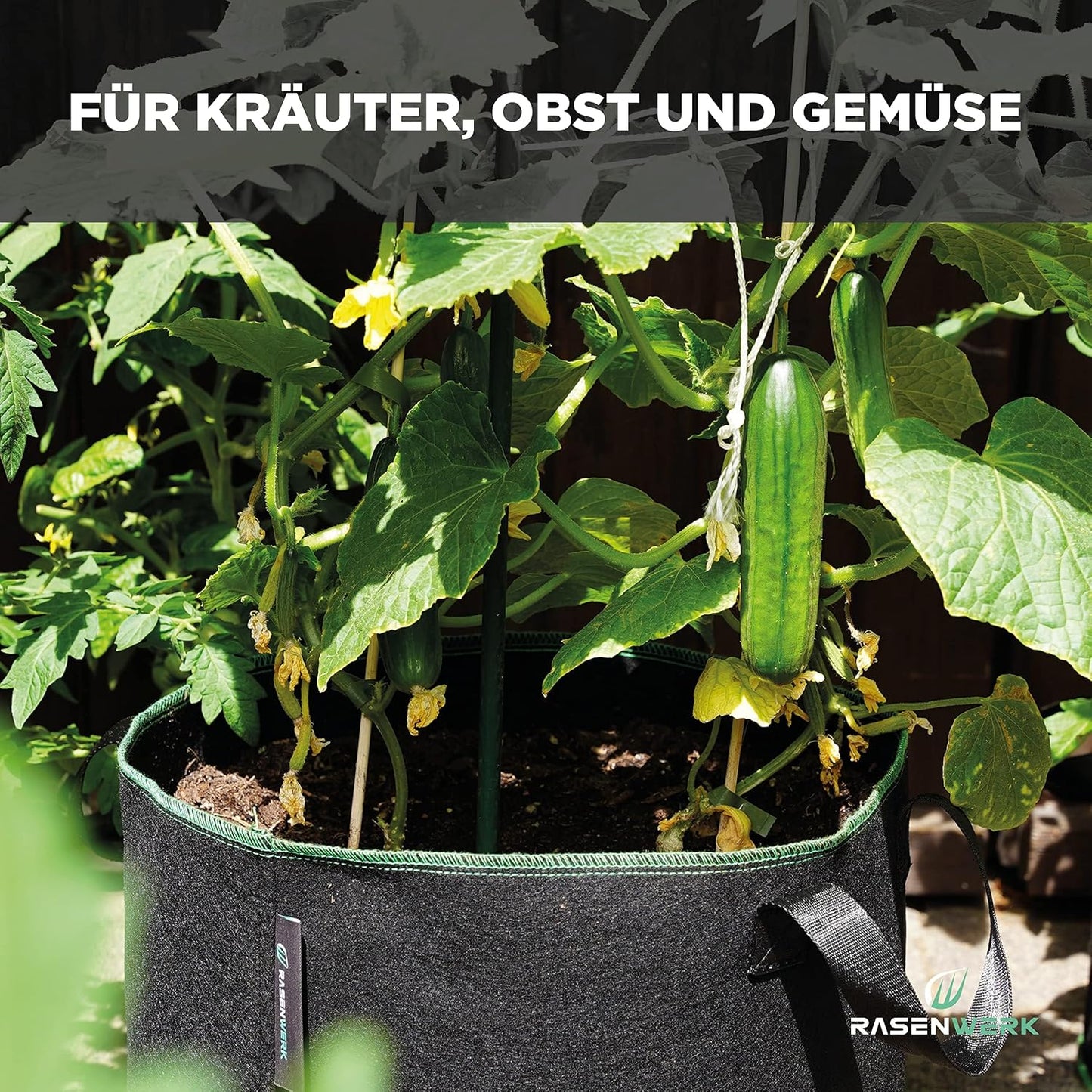 5er-Set Pflanztaschen, 60L, 60 Liter