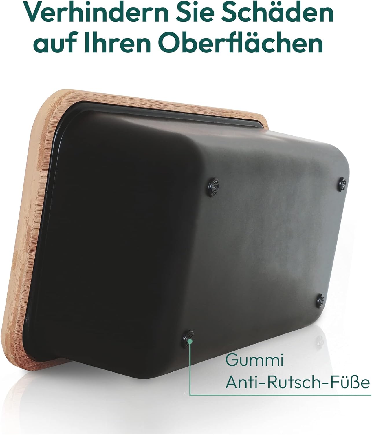 Brotkasten mit Schneidebrett, 2 in 1 Brotbrett und Behälter